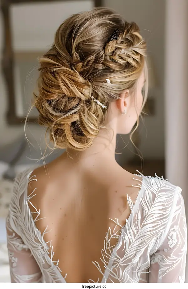 Wedding Hairstyle Woman Caucasian 1