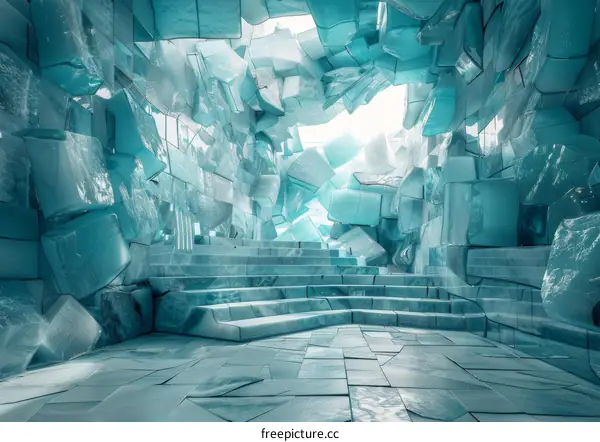 Frozen Ice Cave Interior Design