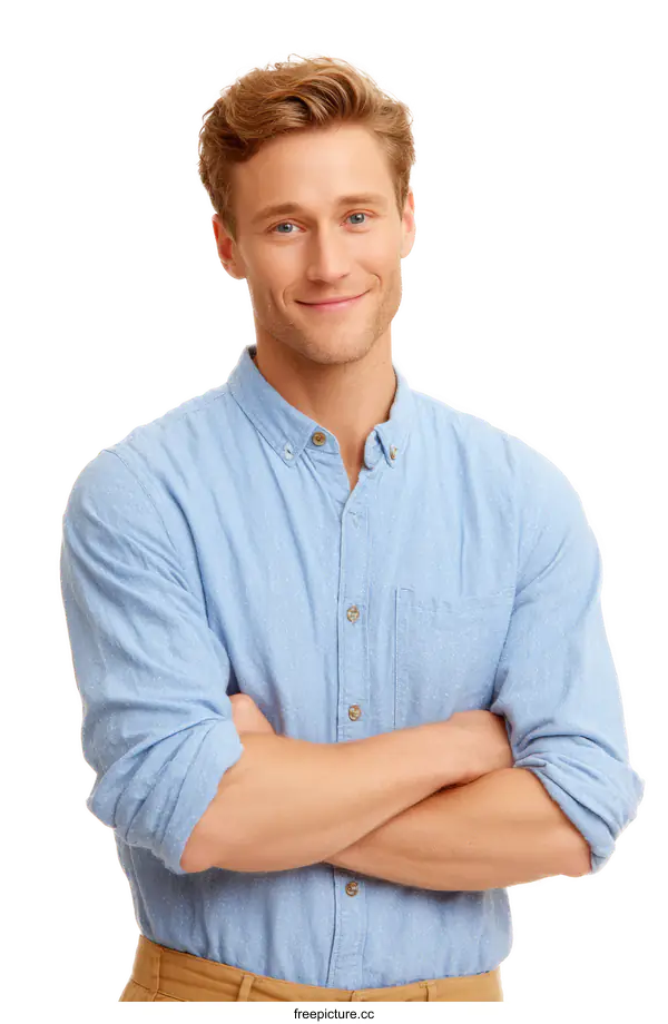 [Transparent Background PNG]Friendly Caucasian Male Portrait