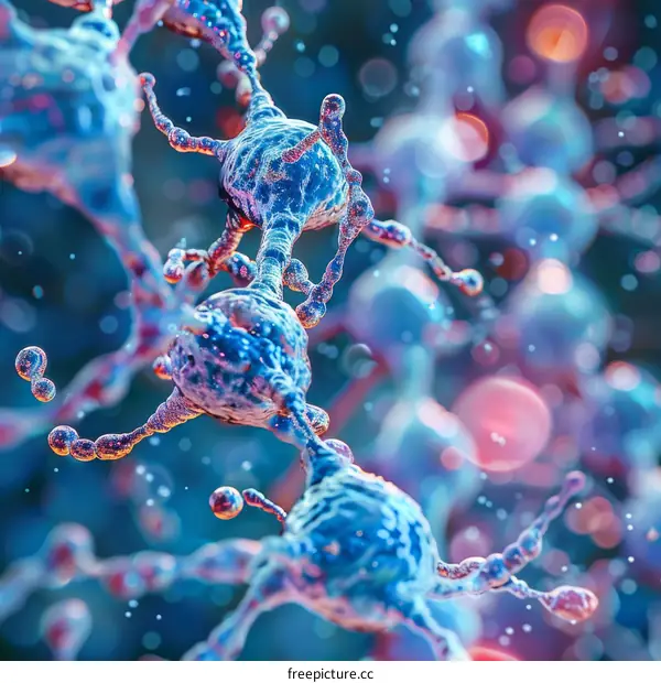 Artistic Illustration of Brain Neurons