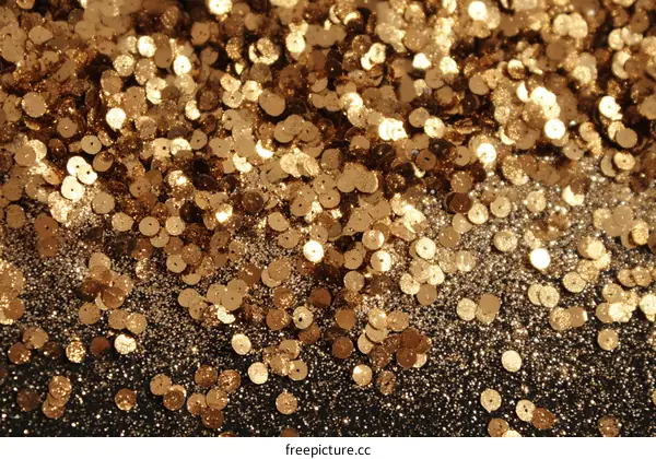 Gold Sequins Texture Background