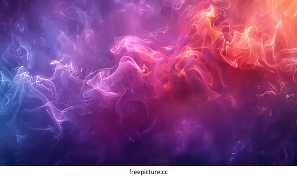 Abstract Colorful Smoke Background