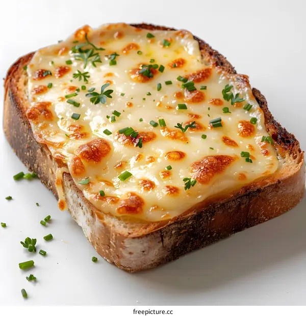 Cheese on Toast with Parsley