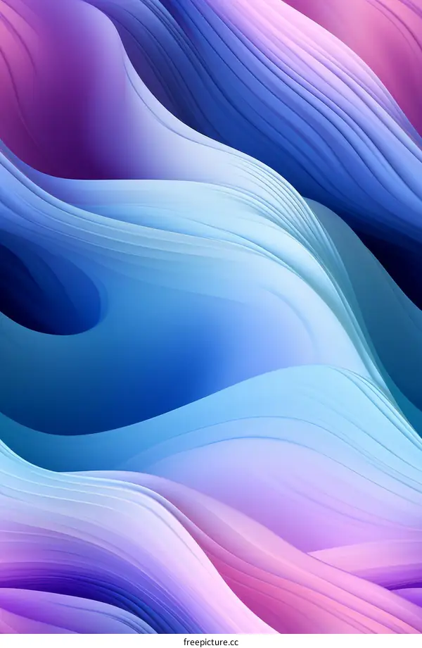 Blue and purple abstract waves