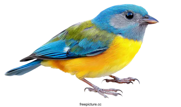 [Transparent Background PNG]Colorful Bird in Close-up
