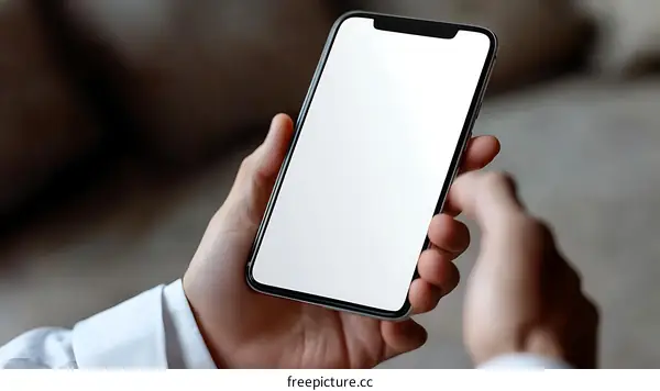 Smartphone in Hands Modern Technology