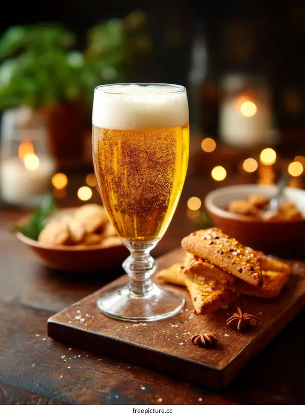 A Festive Drink and Cookies