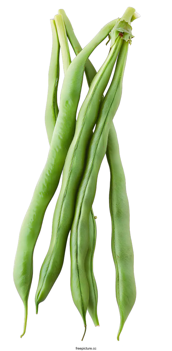 [Transparent Background PNG]Green Beans Isolated on White Background