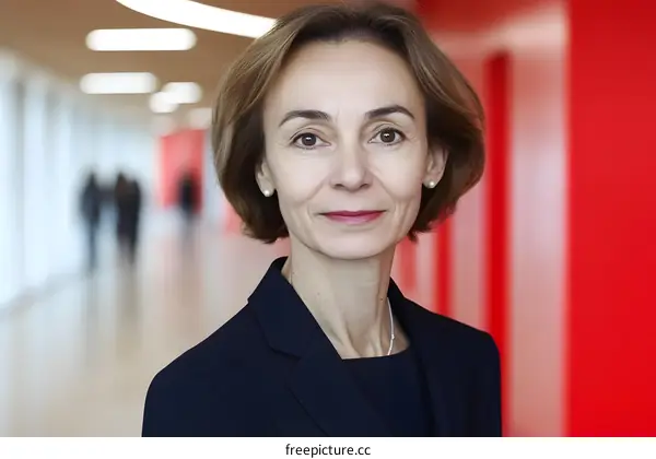 Portrait of a Businesswoman in a Modern Office Setting