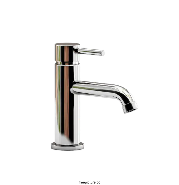 [Transparent Background PNG]Modern Chrome Faucet Design