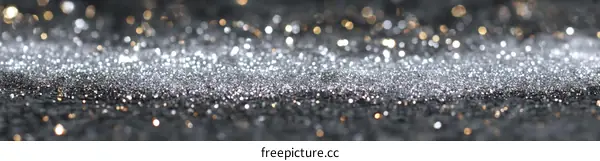 Silver Glitter Abstract Background