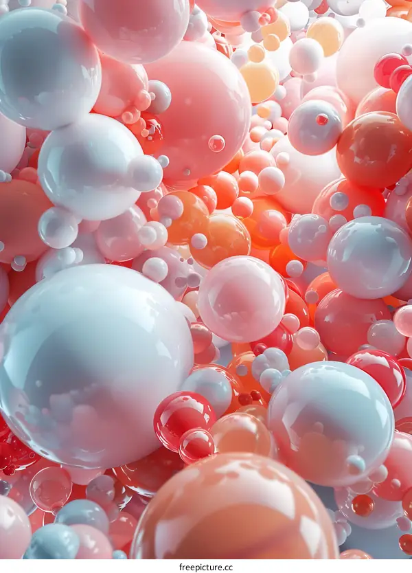 Pink and Blue Pastel Balls