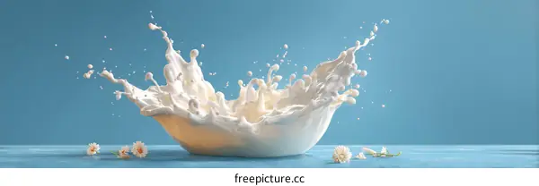 Milk Splash Studio Shot