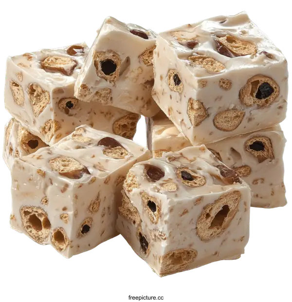 [Transparent Background PNG]Delicious White Chocolate Cookie Candy Pieces