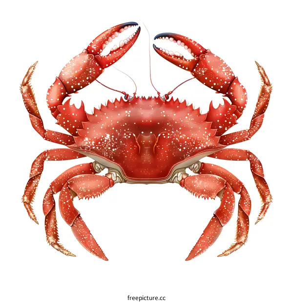 Red Rock Crab Illustration