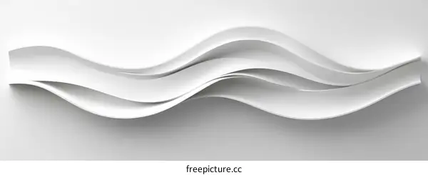 Abstract White Wave Forms Design