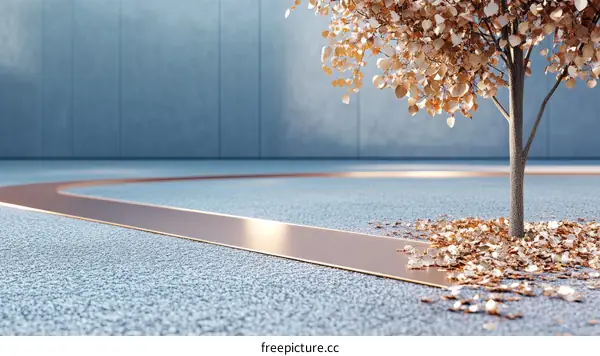Golden Tree Path in Modern Concrete Space