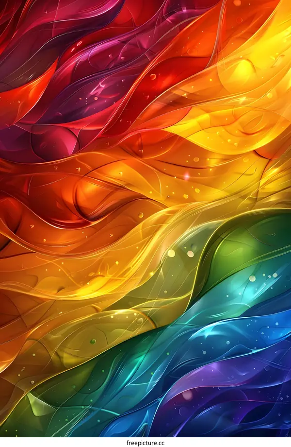 Abstract Colorful Waves