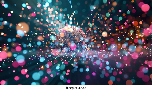 Abstract Colorful Lights Background
