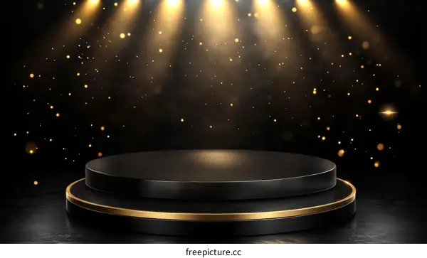 Luxury Black and Gold Product Showcase