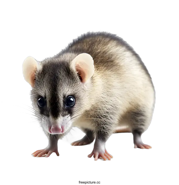[Transparent Background PNG]Cute Little Opossum With Big Eyes