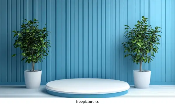 Modern Minimalist Plant Display Background
