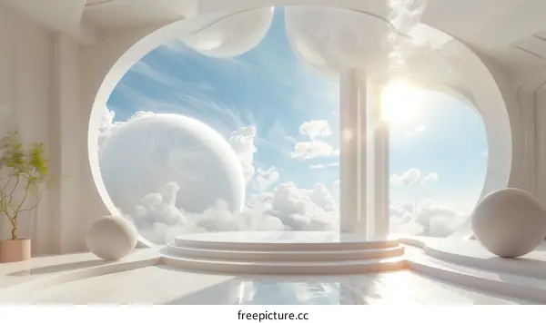 Modern Futuristic Architectural Interior Design