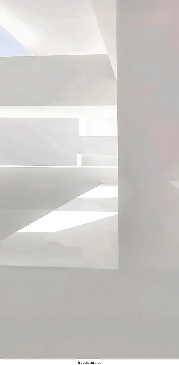 Modern Architecture Abstract White Interior Design