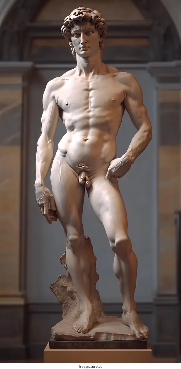 Marble Statue of David by Michelangelo