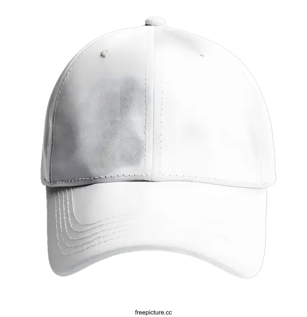 [Transparent Background PNG]White Baseball Cap Mockup Isolated on White Background