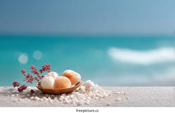 Seashells on the Beachside Sand