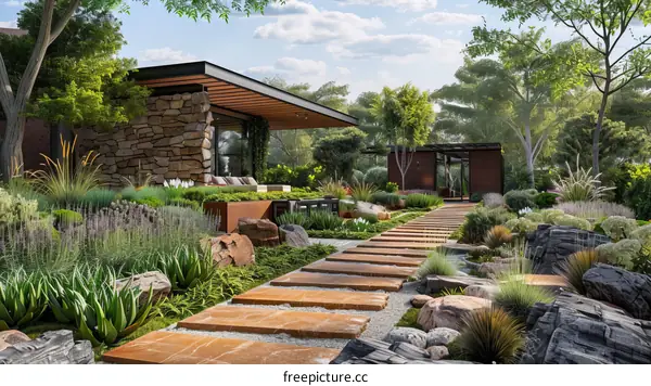 Modern House in Nature's Embrace