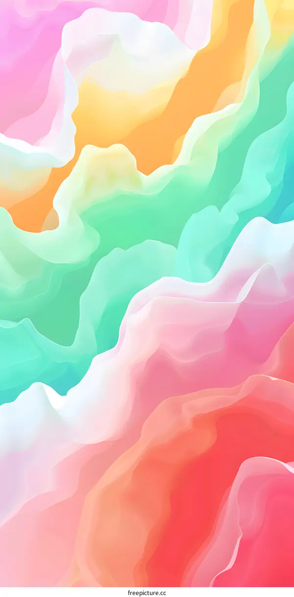 Abstract Colorful Wavy Background