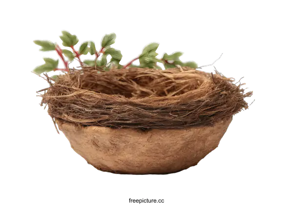 [Transparent Background PNG]Handmade Decorative Bird Nest Bowl
