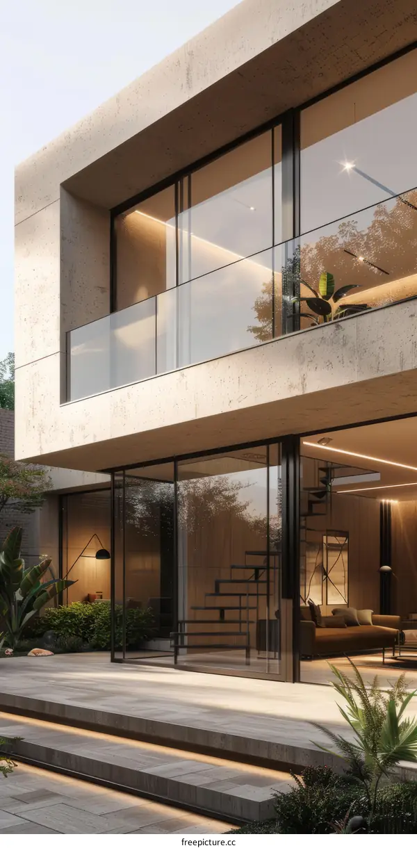 Modern Minimalist Concrete House