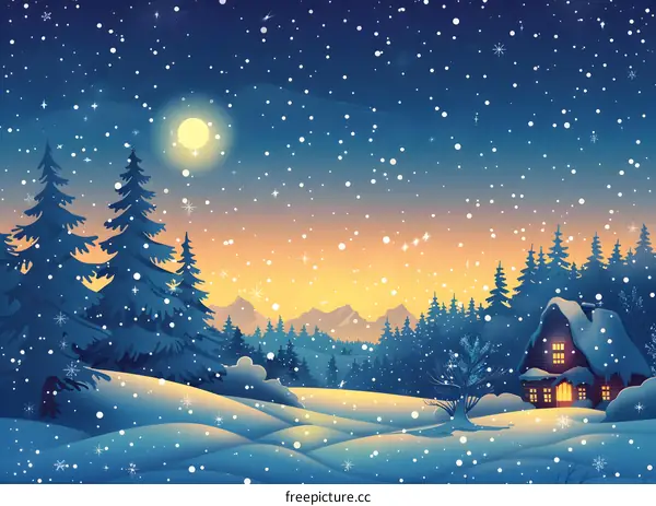 Snowy Winter Landscape