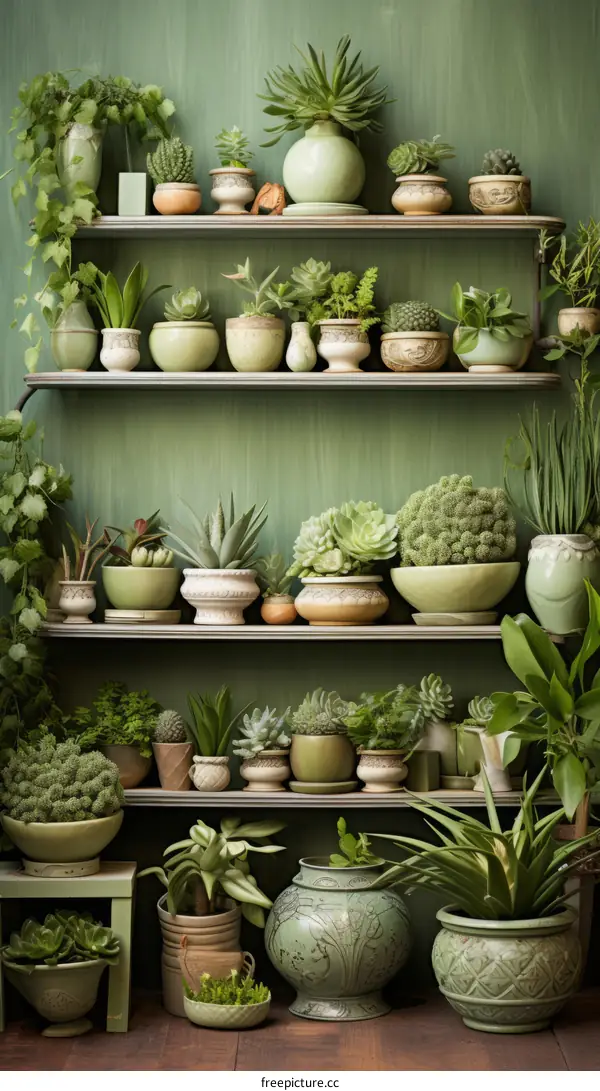 Greenery Abounds: Potted Plants on Display