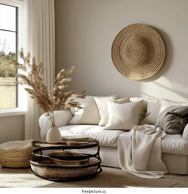 Bohemian Living Room Interior Design