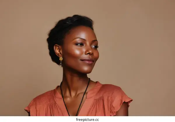 Close Up Portrait of a Black Woman