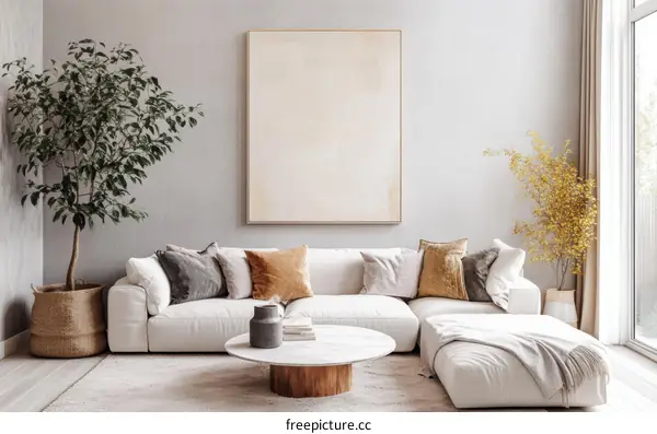 Modern Minimalist Living Room Interior Design