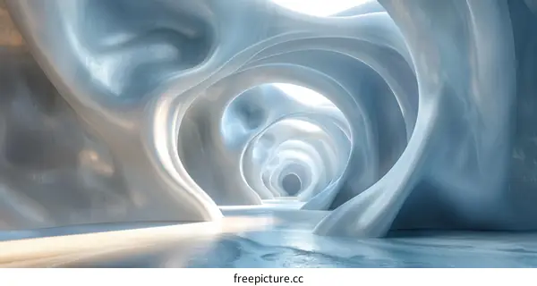 Abstract Futuristic Interior Design