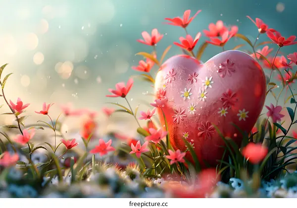 Flowers and Heart