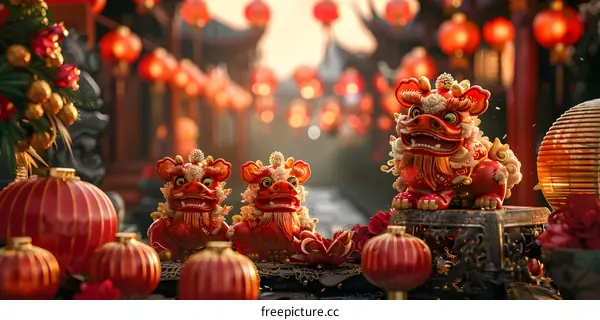 Lion dance