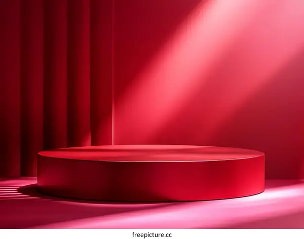 Red Stage 3D Product Display Platform