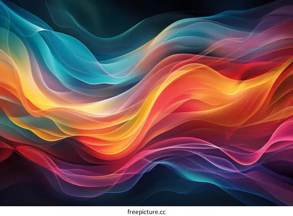 Colorful Wave Art