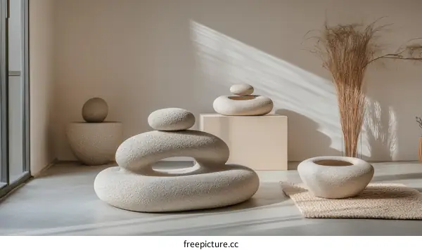 Modern Abstract Stone Decor Collection