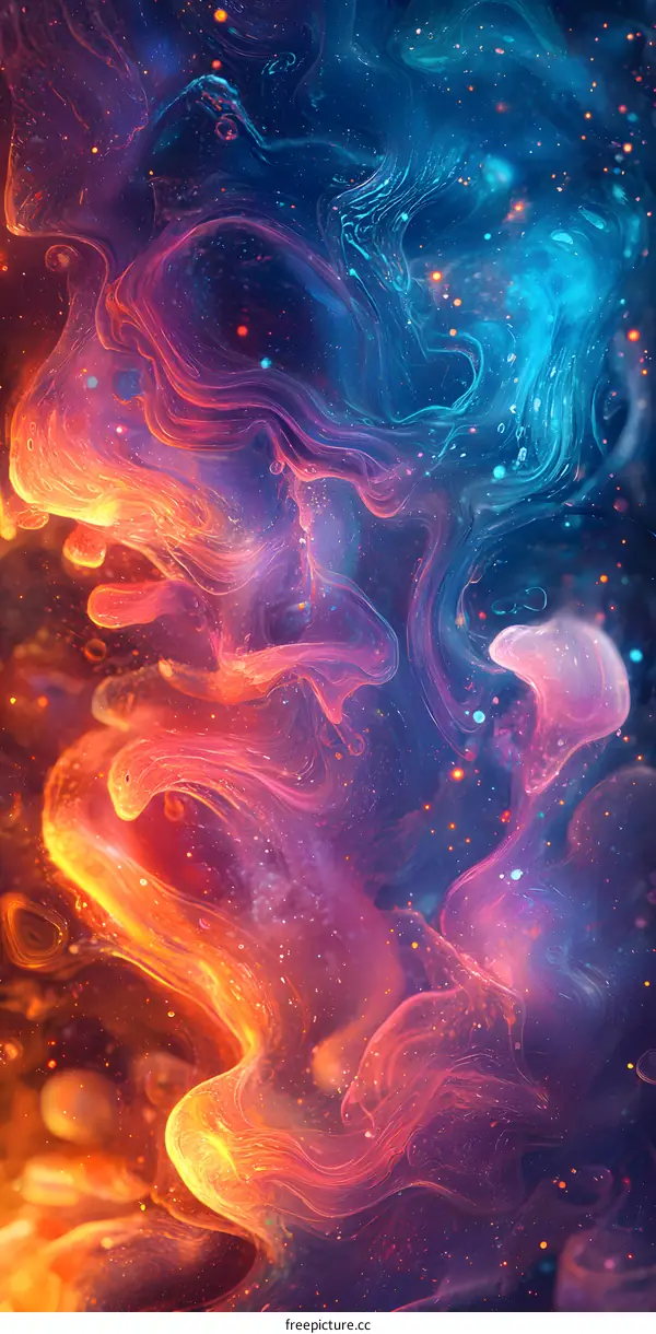 Abstract Space Galaxy Cosmic Background