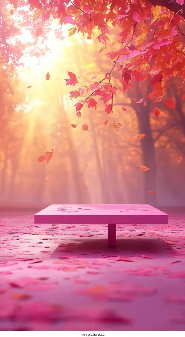 Autumn Pink Forest Display Pod