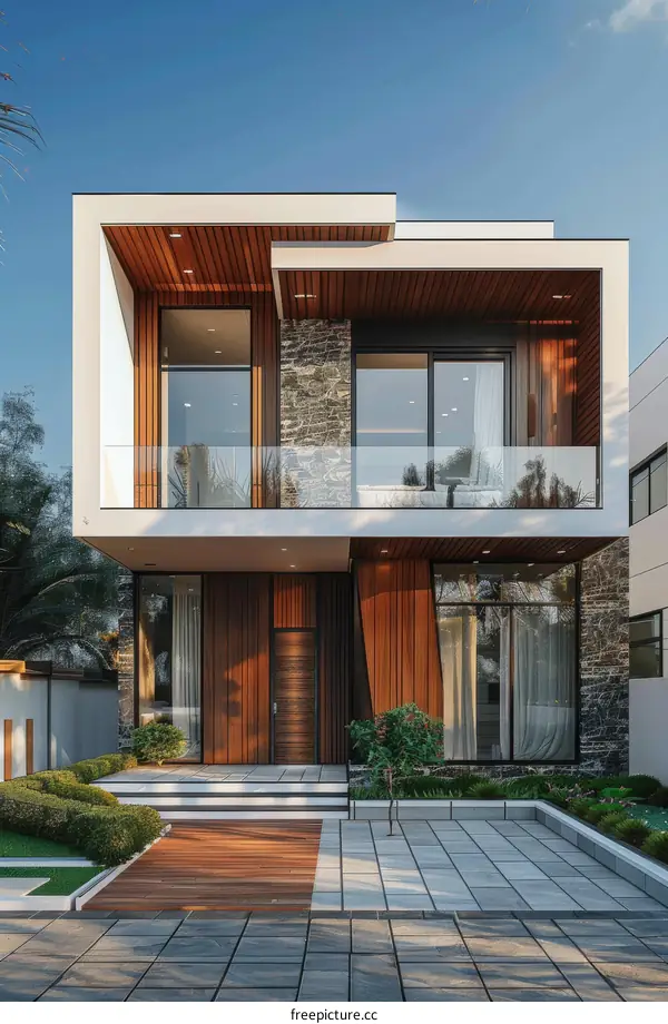 Modern Villa with Luxurious Courtyard Design