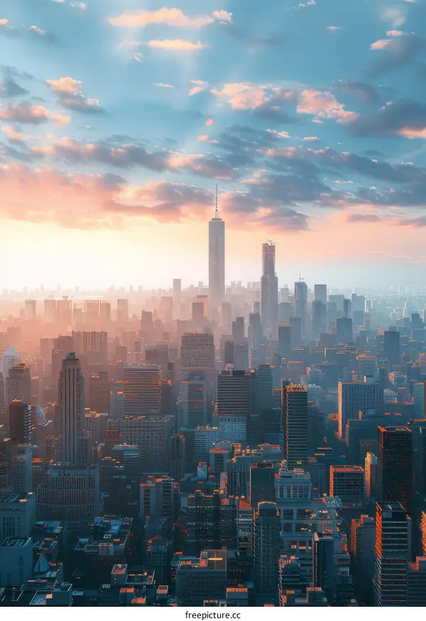 A Metropolis of Imposing Skyscrapers